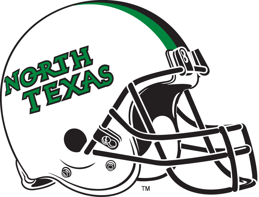 North Texas Mean Green 2005-Pres Helmet 02 iron on paper